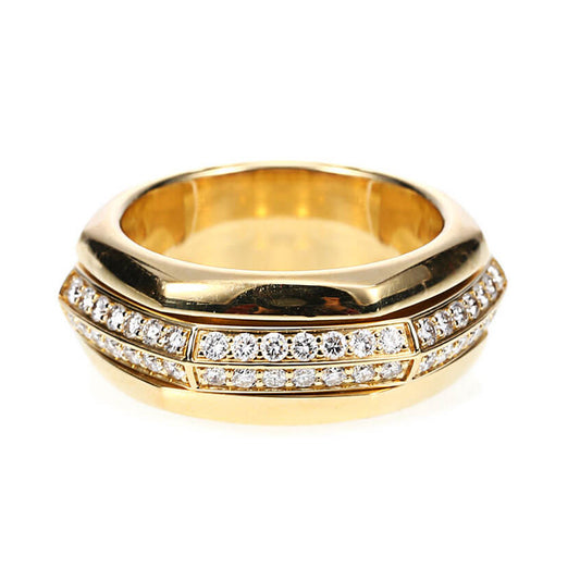BJ-G34P9903 hexagonal rotating double row diamond ring