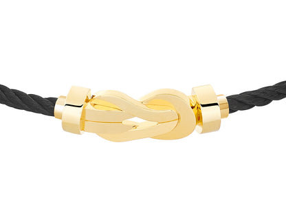 FLD-0B0104-6B0279 twisted rope light gold medium size bracelet guest version