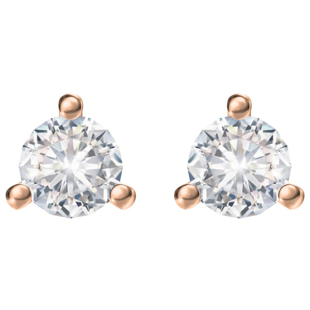 TIF13871353 three-prong round diamond earrings