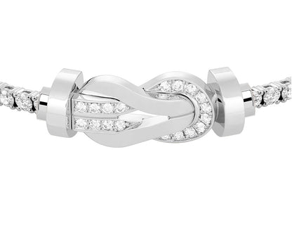 FLD-0B0100-6J0172, twisted rope style, half diamond, large size, diamond chain