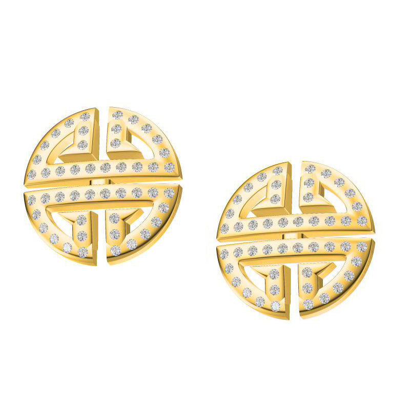 KDY-A8815213 Lucky Charm Window Earrings-1