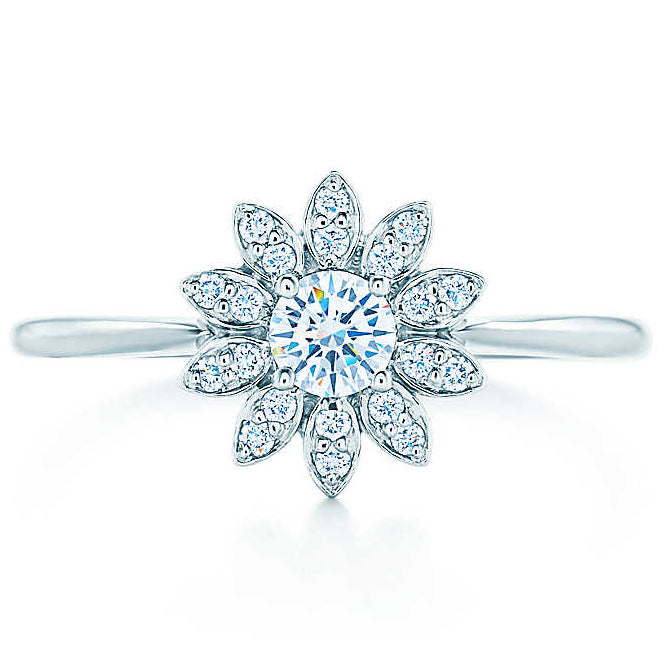 TIF35128679 four-claw marquise ring 16#