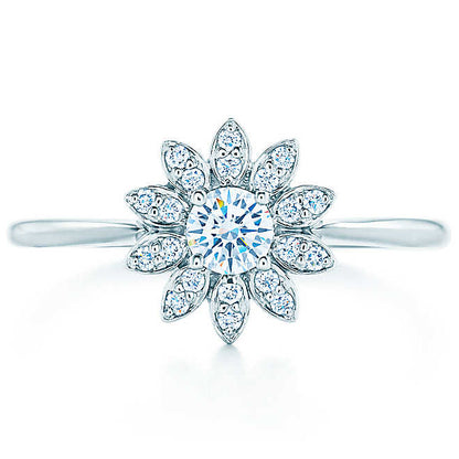 TIF35128679 four-claw marquise ring 16#