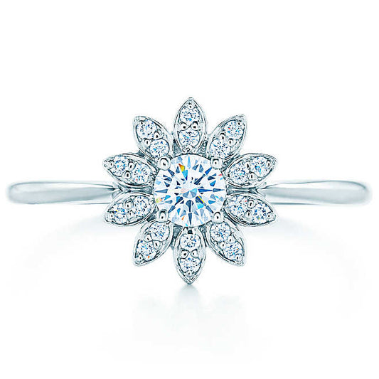 TIF35128679 four-claw marquise ring 16#