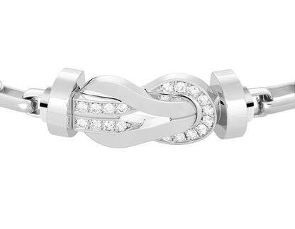 FLD-0B0098-6B0351, twisted rope style, half diamond, large size, gold chain
