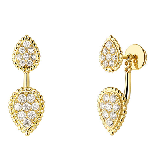 BSL-JCO01425 lotus root water drop earrings