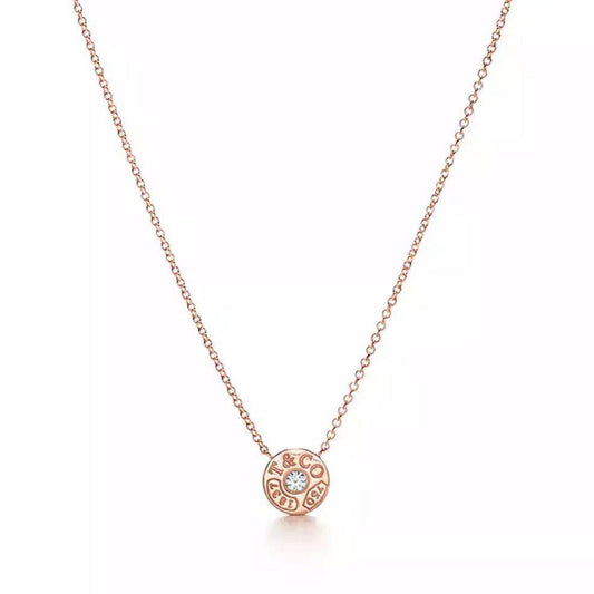 TIF60011649 Round Single Diamond Tie Chain Pendant