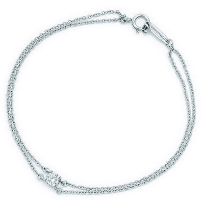 TIF60144493 Cross four-claw single diamond bracelet