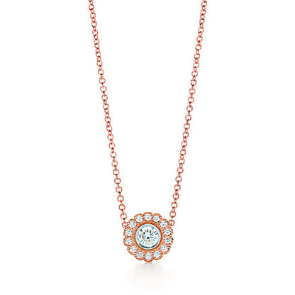 TIF11571251 dewdrop pavé stone chain pendant