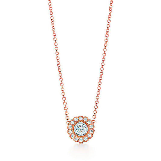 TIF11571251 dewdrop pavé stone chain pendant