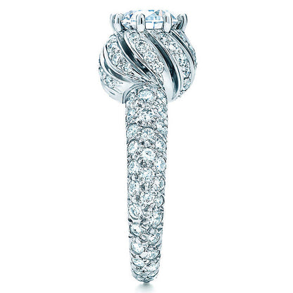 TIF25336216 full diamond bud xiaolongbao diamond ring