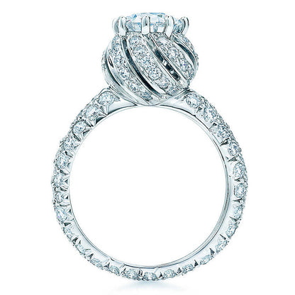TIF25336216 full diamond bud xiaolongbao diamond ring