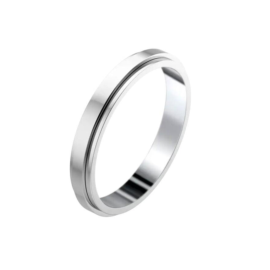 BJ-G34PR300 light gold flat rotating ring