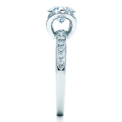 TIF36525215 Diamond V-neck Semi-set Straight Arm Diamond Ring 12#