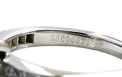 TIF36525215 Diamond V-neck Semi-set Straight Arm Diamond Ring 12#