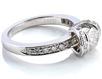 TIF36525215 Diamond V-neck Semi-set Straight Arm Diamond Ring 12#