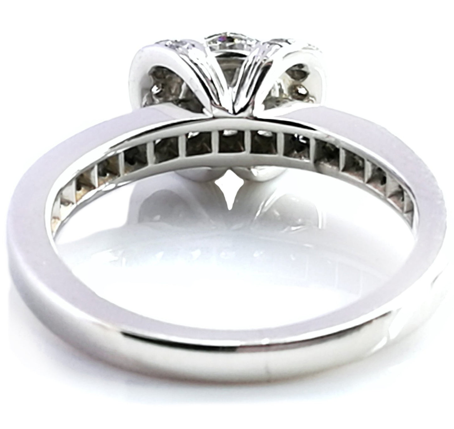 TIF36525215 Diamond V-neck Semi-set Straight Arm Diamond Ring 12#