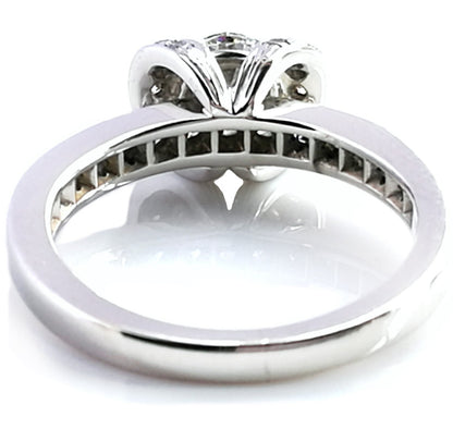 TIF36525215 Diamond V-neck Semi-set Straight Arm Diamond Ring 12#