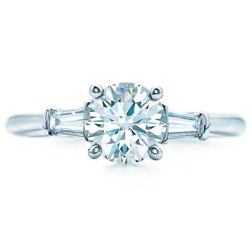 TIF2876633 cross four-claw shoulder square diamond ring 12.5#