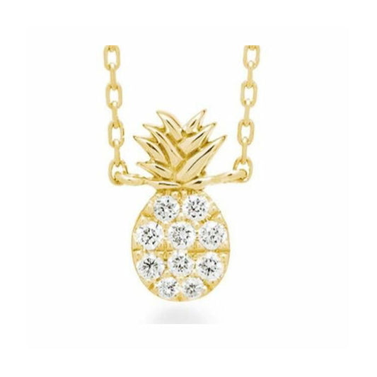 LV-M87914 Pineapple Tie Chain Pendant Necklace