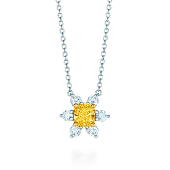TIF87209459 Flower Shape Tie Chain Pendant