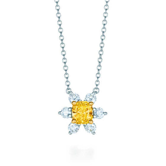 TIF87209459 Flower Shape Tie Chain Pendant