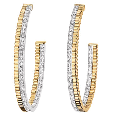 BSL-JCO00969 Chocolate Earrings Full of Diamonds