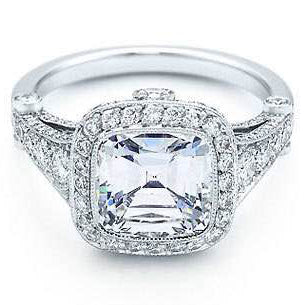 TIF1529042 cushion-shaped diamond ring 9.5#