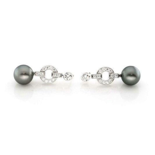 KDY-E8072447 Chinese character pearl earrings-1
