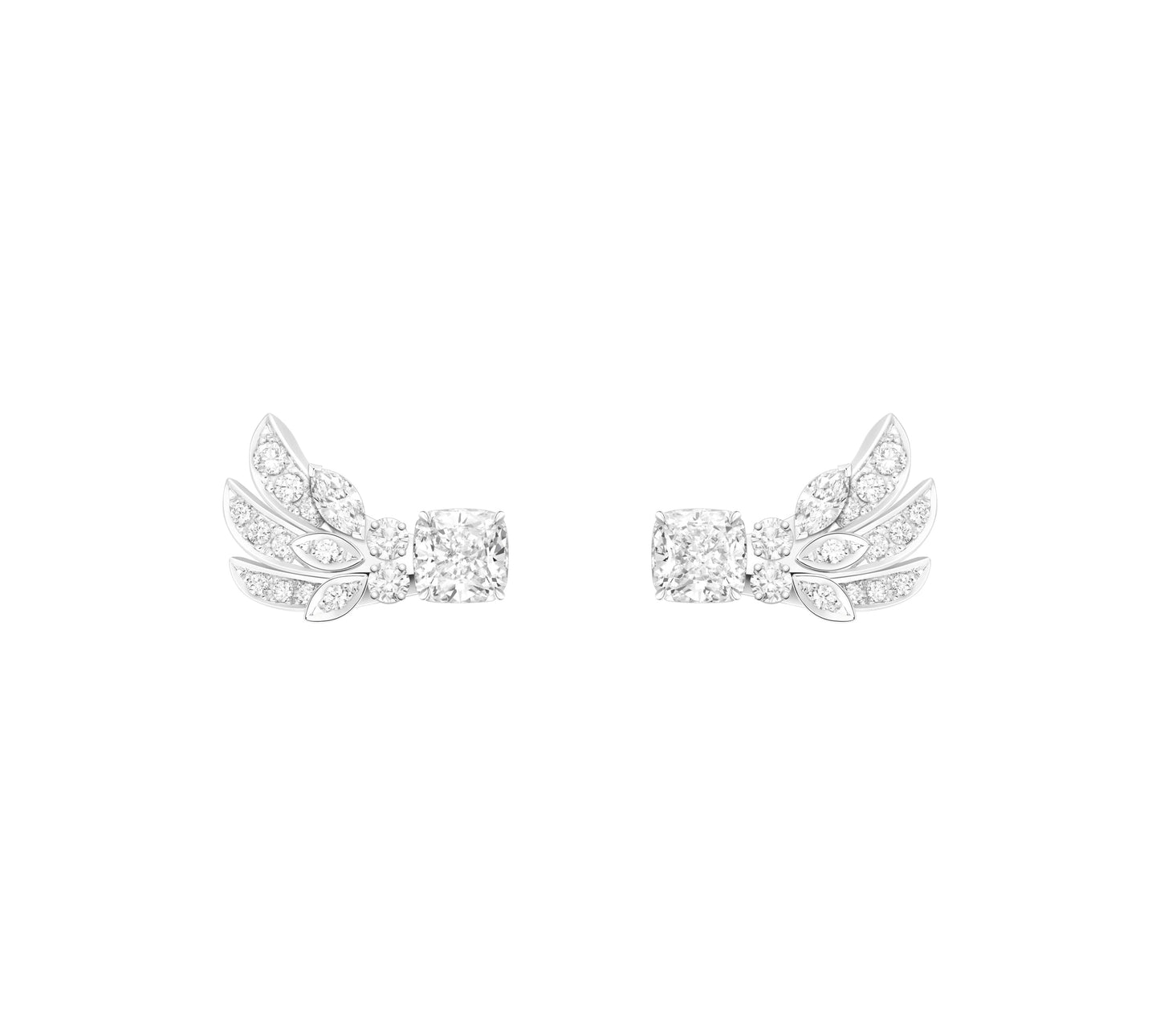 BJ-G38TR200 horse eye leaf wing earrings