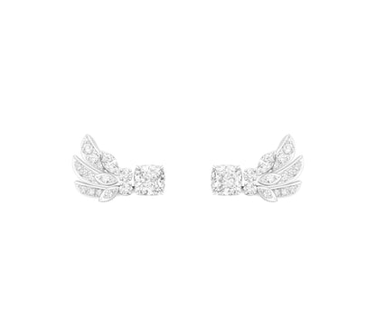 BJ-G38TR200 horse eye leaf wing earrings