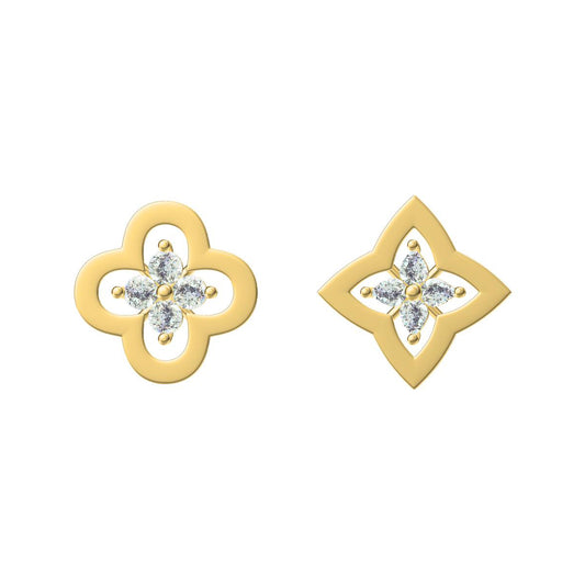 LV-Q597154 plum blossom flying mark earrings-1