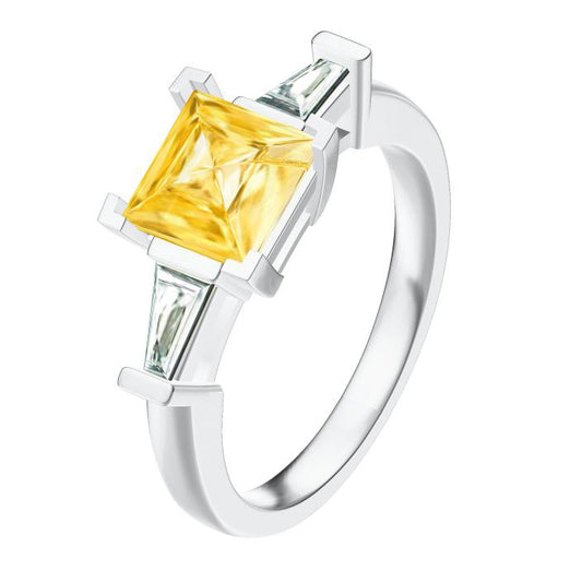 GLF-7240629 square diamond ring 1+2