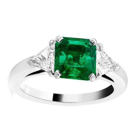 GLF-6343498 double shoulder triangle diamond ring 1+2