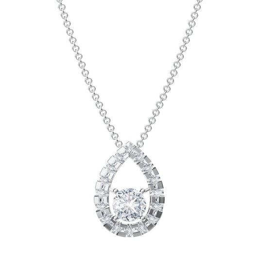 BSL-628 pear-shaped surrounding stone pendant