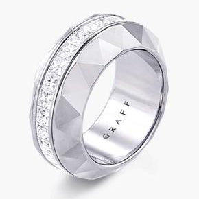 GLF-GR29743 triangular diamond beveled turn ring