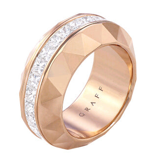 GLF-GR29743 triangular diamond beveled turn ring