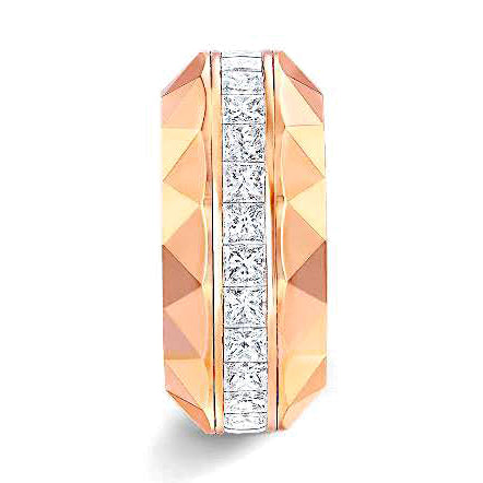 GLF-GR29743 triangular diamond beveled turn ring