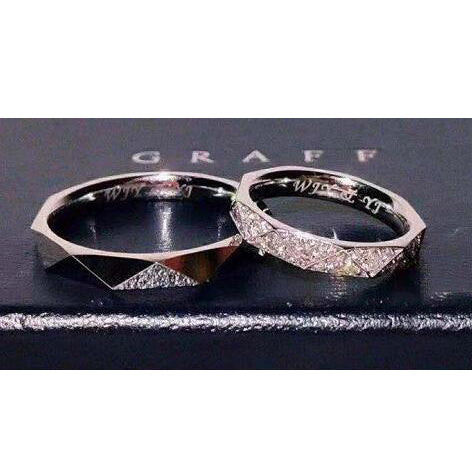 GLF-5347970 Triangular Diamond Pair of Rings