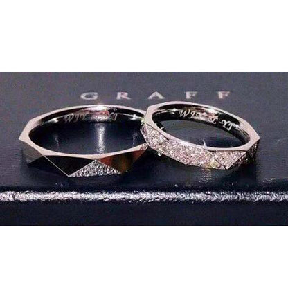 GLF-5347970 Triangular Diamond Pair of Rings