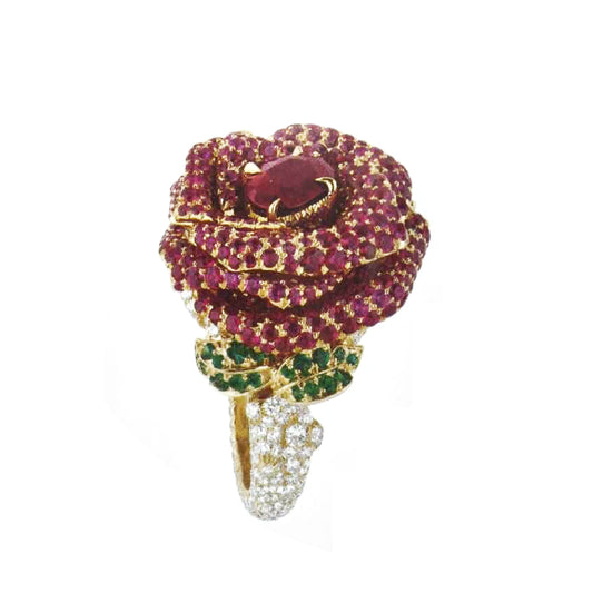 DA-JBAG93016 rose ring (main stone 5.3*6.6mm)