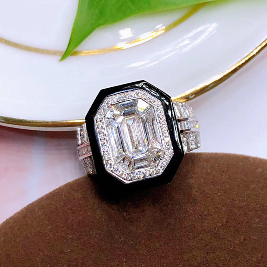 BSL-8215020 octagonal stone ring