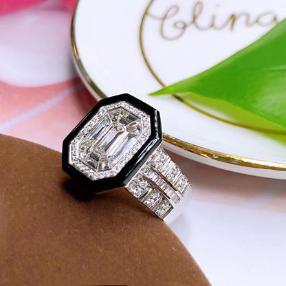 BSL-8215020 octagonal stone ring