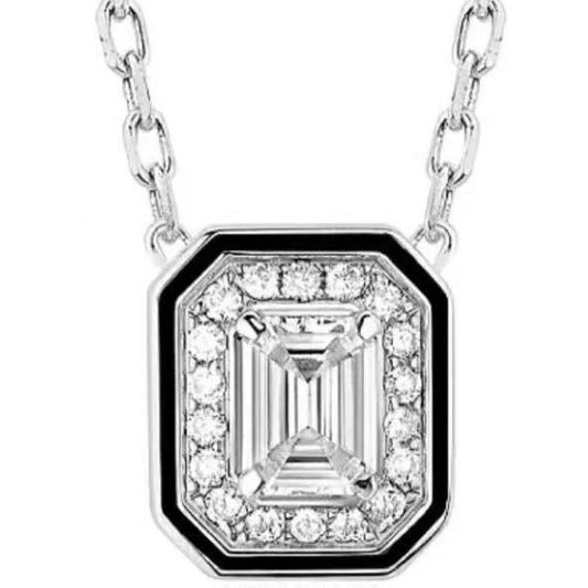 BSL-7472546 Four Claws and Octagonal Diamond Pendant