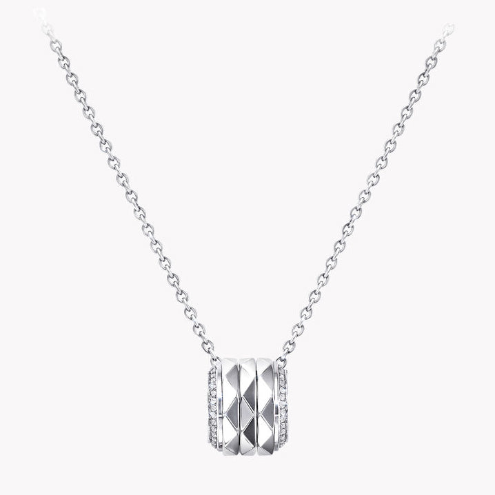 GLF-RGP703 triangular diamond face pendant