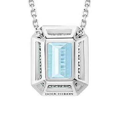 BSL-4761500 small octagonal four-claw stone pendant