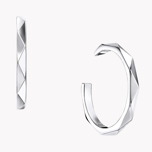 GLF-RGE1575 triangular diamond face earrings