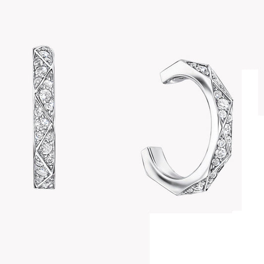 GLF- RGE1584 triangular diamond face earrings