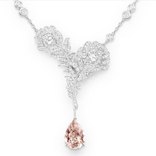 BSL-JCL01129 feather tether pendant necklace