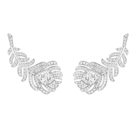 BSL-JCO01297 feather diamond earrings